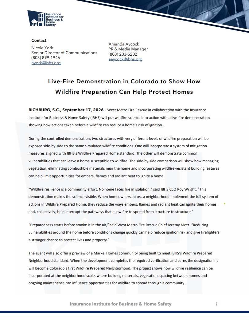 West Metro Burn Demo Draft Release FINAL West Metro Burn Demo Draft Release FINAL